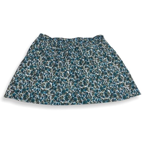 Gap Teal Floral Print skirt size XL - Picture 1 of 5